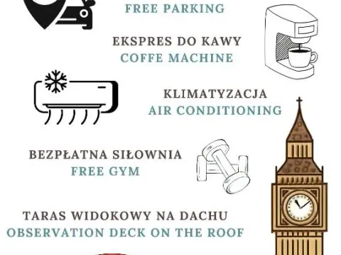Towarowa 39 London Apartment, free parking, air-conditioning, self check-in 24h, photo 8 of 10