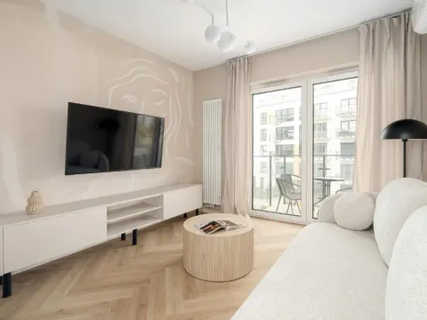 Beige Apartment in Poznań with Parking and Air Conditioned Living Room by Noclegi Renters, photo 8 of 10