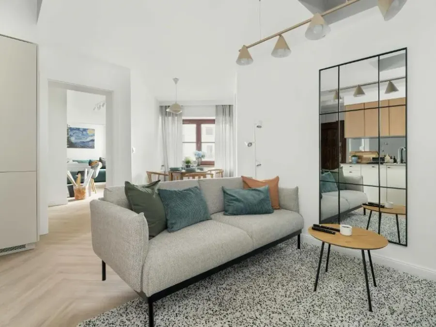 Przestronny Apartament z Biurkiem w Centrum Poznania Blisko Rynku i Parku by Noclegi Renters, photo 1 of 10